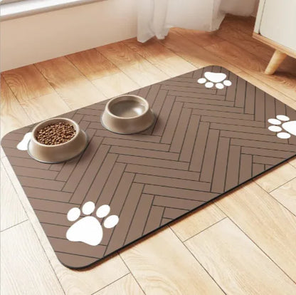 Quick-Dry Pet Feeding Mat | Splash-Proof & Absorbent