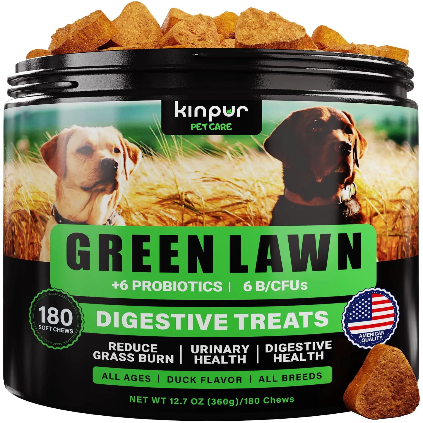 Green Turf Dog Chews: Cranberry & ACV Blend