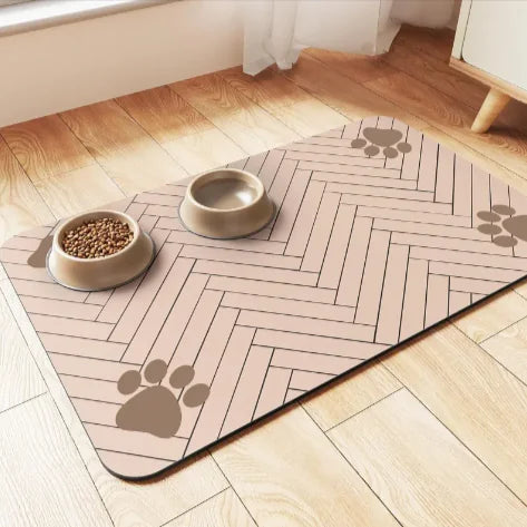 Quick-Dry Pet Feeding Mat | Splash-Proof & Absorbent