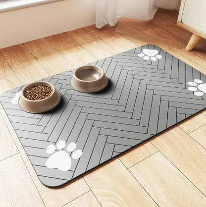 Quick-Dry Pet Feeding Mat | Splash-Proof & Absorbent