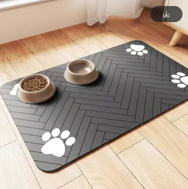 Quick-Dry Pet Feeding Mat | Splash-Proof & Absorbent