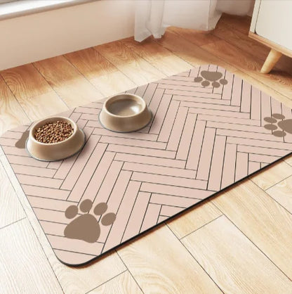 Quick-Dry Pet Feeding Mat | Splash-Proof & Absorbent