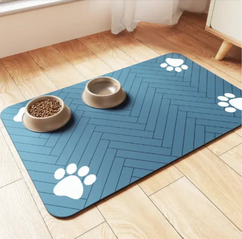 Quick-Dry Pet Feeding Mat | Splash-Proof & Absorbent